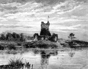 Zamek Ross, hrabstwo Kerry, Irlandia, XIX wiek.