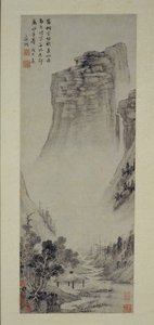 Myśli poetyckie w pawilonie nadrzecznym, 1558. autorstwa Wen Zhengming