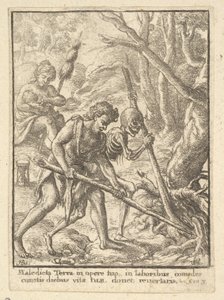 Adam Orka z Tańca Śmierci, 1651. autorstwa Wenceslaus Hollar