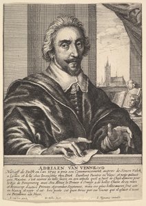 Adrian van de Venne, 1649. autorstwa Wenceslaus Hollar