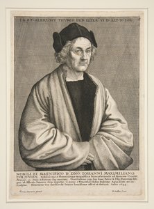 Albrecht Dürer Starszy (1427-1502) w wieku 70 lat autorstwa Wenceslaus Hollar
