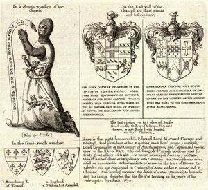 Strzałka (witraż). Stan 2 autorstwa Wenceslaus Hollar