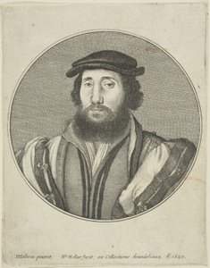 Brodaty mężczyzna autorstwa Wenceslaus Hollar