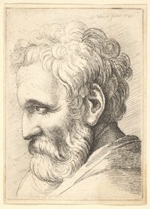 Brodaty starzec, 1645. autorstwa Wenceslaus Hollar
