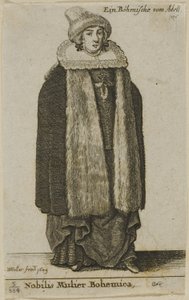 Czeska Szlachcianka autorstwa Wenceslaus Hollar