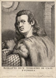 Buffalmacco lub „Todescho di Casa Fuchera”. Stan 3 autorstwa Wenceslaus Hollar