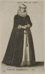 Żona mieszczanina z Zurychu autorstwa Wenceslaus Hollar