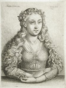 Popiersie kobiety autorstwa Wenceslaus Hollar