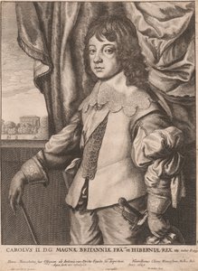 Karol II. DG: Wielka Brytania Fra. i król Irlandii itp. autorstwa Wenceslaus Hollar