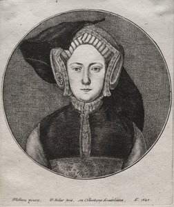 Katarzyna Aragońska, 1647. autorstwa Wenceslaus Hollar