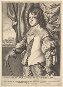 Karol II, 1649. autorstwa Wenceslaus Hollar