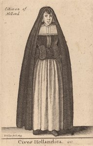 obywatele holenderscy, 1643. autorstwa Wenceslaus Hollar