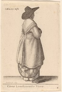 Obywatel Londynu Vxor autorstwa Wenceslaus Hollar