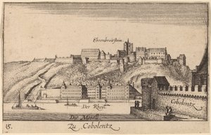 Koblencja autorstwa Wenceslaus Hollar
