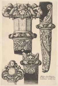 Daggars i pochwy, 1625-77. autorstwa Wenceslaus Hollar