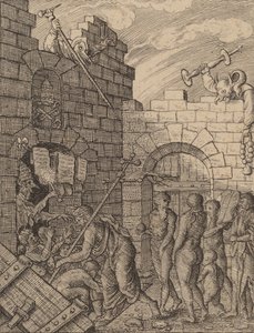 Zejście do piekła. autorstwa Wenceslaus Hollar