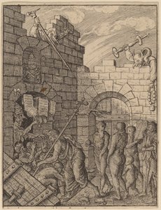Zejście do piekła autorstwa Wenceslaus Hollar