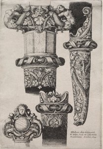 Projekt dla sztyletów autorstwa Wenceslaus Hollar
