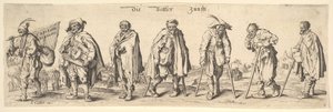 Gildia żebraków Siedmiu żebraków, 1630. autorstwa Wenceslaus Hollar