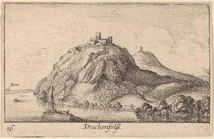 Drachenfels autorstwa Wenceslaus Hollar