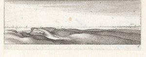 Wydmy w pobliżu Naarden Małe pejzaże morskie (tytuł serii) autorstwa Wenceslaus Hollar