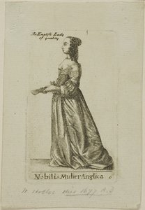 Angielska szlachcianka autorstwa Wenceslaus Hollar