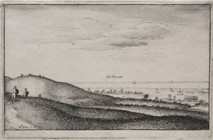 Widoki angielskie: Old Shoreham autorstwa Wenceslaus Hollar