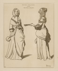 Angielki, 1644 autorstwa Wenceslaus Hollar