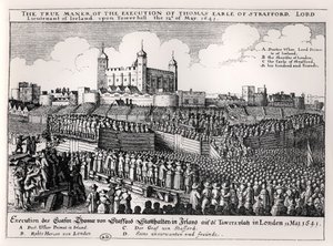 Egzekucja Strafforda, 12 maja 1641 r. (rycina) (zdjęcie czarno-białe)