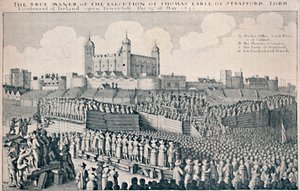 Egzekucja hrabiego Strafford, c1641, 1903 autorstwa Wenceslaus Hollar