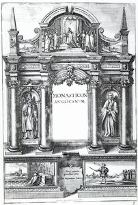 Frontyspis do „Monasticon Anglicanum” Williama Dugdale