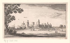 Widok na zamek Windsor Krajobrazy i pejzaże miejskie (tytuł serii) Amoenissimi Aliquot Locorum w Diversis Province Iacetium Prospectus (tytuł serii) autorstwa Wenceslaus Hollar
