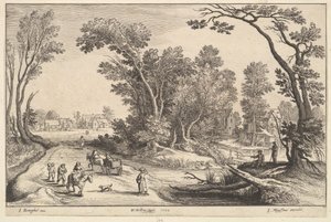 Idąc na rynek, 1652. autorstwa Wenceslaus Hollar