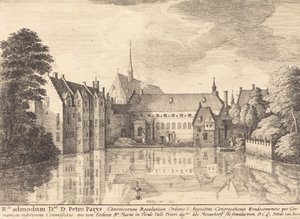 Opactwo Groenendael, 1647. autorstwa Wenceslaus Hollar