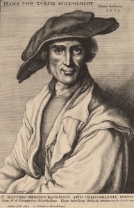 Hans von Zurch, złotnik, 1647. autorstwa Wenceslaus Hollar