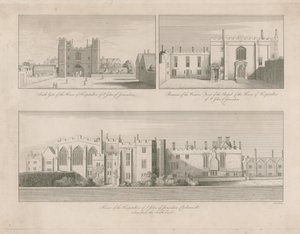 Dom joannitów św Jana Jerozolimskiego, Clerkenwell autorstwa Wenceslaus Hollar