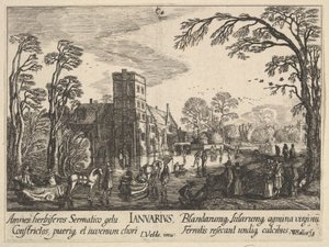 1628-29 stycznia. autorstwa Wenceslaus Hollar