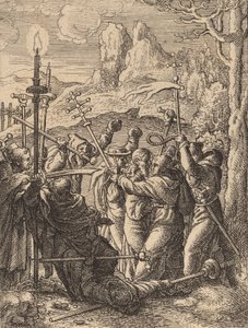 Jezus zabrany. autorstwa Wenceslaus Hollar