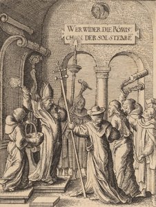 Jezus przed Kajfaszem. autorstwa Wenceslaus Hollar