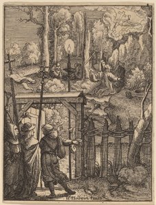 Jezus na Górze Oliwnej autorstwa Wenceslaus Hollar