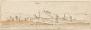 Klingenberg nad Menem autorstwa Wenceslaus Hollar