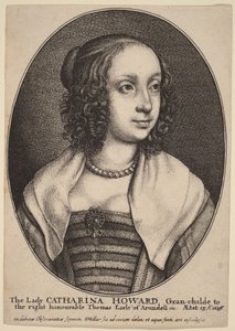 Lady Catherine Howard autorstwa Wenceslaus Hollar