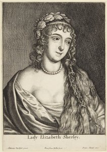 Lady Elizabeth Sherley autorstwa Wenceslaus Hollar