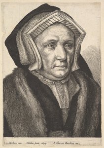 Lady Mary Butts, 1649. autorstwa Wenceslaus Hollar