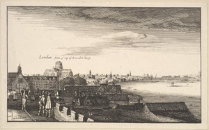 Londyn z Arundel House, kopia, XVII w. . autorstwa Wenceslaus Hollar
