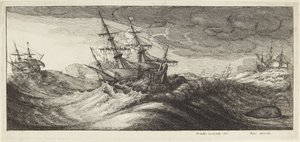 Maryna podczas burzy autorstwa Wenceslaus Hollar
