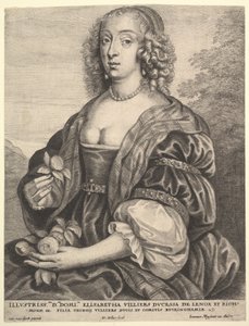 Mary Villiers, księżna Lennox i Richmond, 1625-77. autorstwa Wenceslaus Hollar