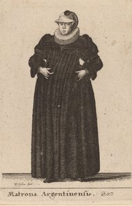 Matrona Argentyna, 1642. autorstwa Wenceslaus Hollar