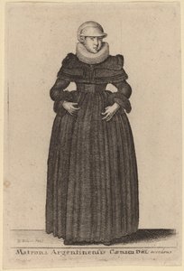 Matrona Argentyńska Wieczerza Dnia Zbliża się od Nimf) autorstwa Wenceslaus Hollar