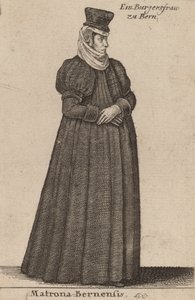 Matrona Berneńska. autorstwa Wenceslaus Hollar